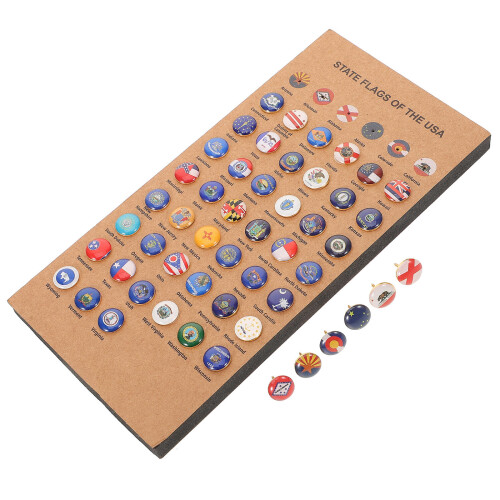 3Sets Decorative Push Pins for Map Marking and Office Wall Hanging