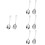 4 Sets Reusable Stainless Steel Serving Spoons 8