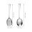 4 Sets Reusable Stainless Steel Serving Spoons 11