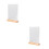 2Pcs Multipurpose Acrylic Display Stand For Paper Menu And Sign 5