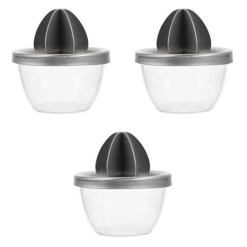 3Pcs Manual Orange Squeezer Stainless Steel Juice Maker Multi Color 2