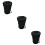 3Pcs Black Clothespins Bag Hanging Peg Organizer for Home Use 9