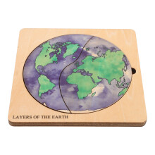 5 Sets Earth Structure Puzzle 3D DIY Model Kit For Kids