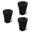 3Pcs Black Clothespins Bag Hanging Peg Organizer for Home Use 6
