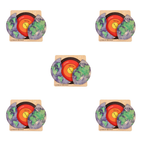 5 Sets Earth Structure Puzzle 3D DIY Model Kit For Kids 2