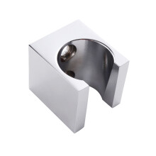 2Pcs Durable Brass Shower Head Holder Silver Wall Mount Bracket