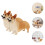 4 Pcs Simulation Corgi Dog Model Plastic Figurine Ornament 11