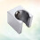 2Pcs Durable Brass Shower Head Holder Silver Wall Mount Bracket 8