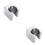 2Pcs Durable Brass Shower Head Holder Silver Wall Mount Bracket 5