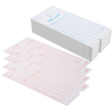 100Pcs English Edition Paper Time Cards For Office Attendance