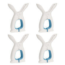 16 Pcs Windproof Clothespin Rabbit Ears Beach Towel Plastic