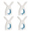 16 Pcs Windproof Clothespin Rabbit Ears Beach Towel Plastic 1