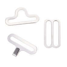 100 Sets Adjustable Bow Tie Clips Metal Snap Buckles