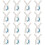16 Pcs Windproof Clothespin Rabbit Ears Beach Towel Plastic 5