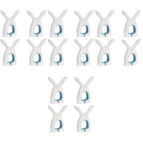 16 Pcs Windproof Clothespin Rabbit Ears Beach Towel Plastic 2