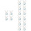 16 Pcs Windproof Clothespin Rabbit Ears Beach Towel Plastic 6