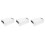 3Pcs Durable Stackable Clear Pencil Cases Black Plastic Storage Boxes 6