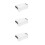 3Pcs Durable Stackable Clear Pencil Cases Black Plastic Storage Boxes 7