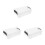 3Pcs Durable Stackable Clear Pencil Cases Black Plastic Storage Boxes 4