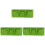 3Pcs Green Felt Wall Hanging Plant Bag Vertical Multi-Pocket Planter 2