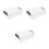 3Pcs Durable Stackable Clear Pencil Cases Black Plastic Storage Boxes 9