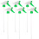 13Pcs Universal Spray Nozzles Plastic Spray Bottle Replacement Green 6