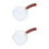 2pcs Milk Cup With Side Handle Wood Concentrate Spout 6