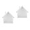 2Pcs Rustic White Wood Floating Shelf House Shaped Wall Storage Box 5