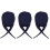 3Pcs Solid Hat Adjustable Lace- 4