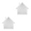 2Pcs Rustic White Wood Floating Shelf House Shaped Wall Storage Box 9