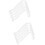 10Pcs Clear Plastic Shoe Form Inserts for Sandal and High Heel Display 9