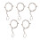 10 Pcs Bag Clasps Purse Frame Handbag Lock Diy Accessories 1