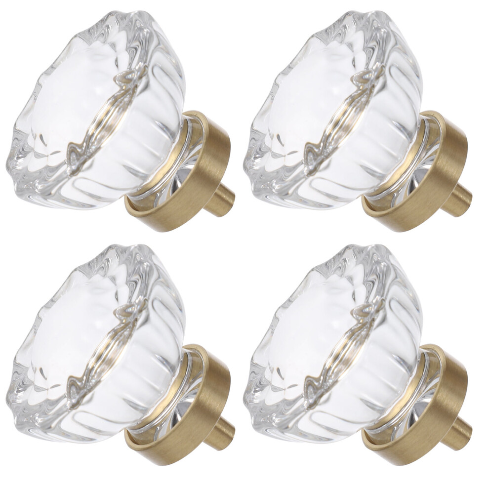5 Pcs Shiny Crystal Cabinet Handles Knobs For Cabinets Dresser Door 3622921654710