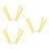3Pcs Foldable Yellow Cake Cooling Rack Stainless Steel Baking Stand 8