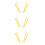 3Pcs Foldable Yellow Cake Cooling Rack Stainless Steel Baking Stand 7
