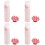 8Sets Easy Squeeze Root Comb Applicator Bottles in Pink for Hair Dye 5