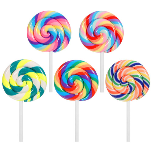 15 Pcs Large Simulation Lollipop Clay For Diy Phone Case Keychain Box