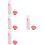 8Sets Easy Squeeze Root Comb Applicator Bottles in Pink for Hair Dye 7