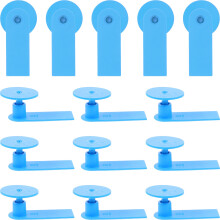 300Pcs Sky-Blue Livestock Ear Tags for Cattle Sheep Pigs Id Tags