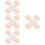 20 Pcs Practical Cosmetic Powder Decorative Powder 7