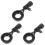 3Pcs Durable Metal Mic Clip Reliable Shockproof Microphone Mount 4
