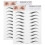 3 Pieces Eyebrow Stickers Women'S Makeup Tool Artificial Eyebrows 1