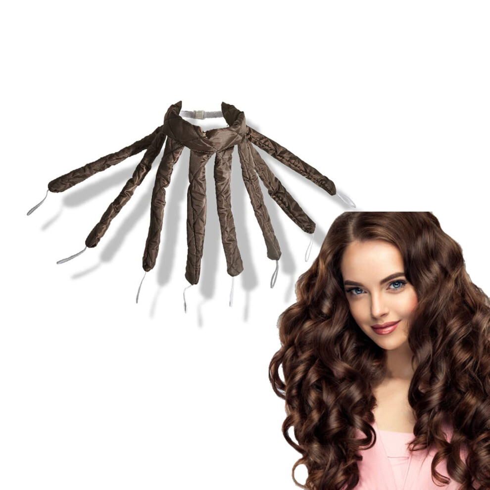 Heatless Hair Curler with Satin Rods, Overnight No Heat Curling Headband for Soft Waves
