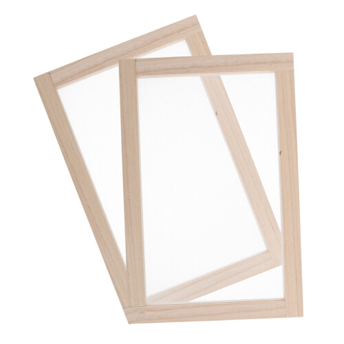6 Pcs Traditional Wooden Paper Making Frame For Kids Diy Crafting 1