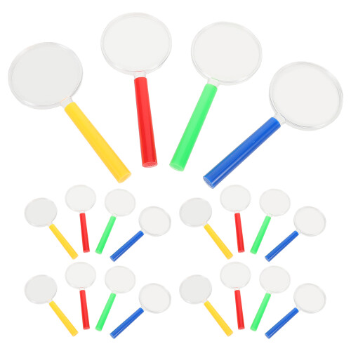 40 Pcs Portable Handheld Magnifying Glass For Kids Plastic Mini 2