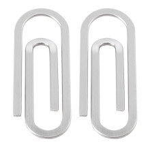 2 Count Card Clamp Bill Clip Metal Paper Clips File Holder Anti-Slip