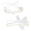 4Pièces Accessoires Bébé Blancs Fleurs Raffinée 1