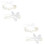 4Pièces Accessoires Bébé Blancs Fleurs Raffinée 6