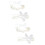 4Pièces Accessoires Bébé Blancs Fleurs Raffinée 7