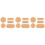 15 Pcs Simple Bag Bottom Cushions Pretty Base Pads Modern Style 4